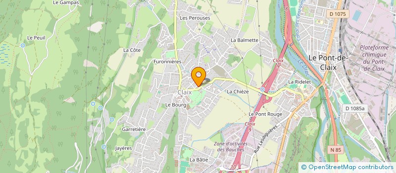 localisation de l'entreprise GILBERT-E  CLAIX