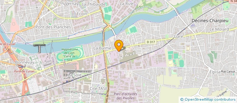 localisation de l'entreprise GILBERT ET PATRICK MADOYAN  DECINES-CHARPIEU