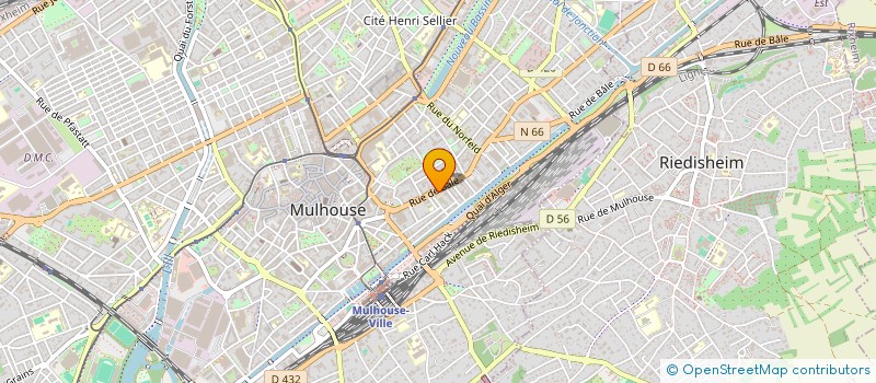 localisation de l'entreprise GILBERT FREY  MULHOUSE