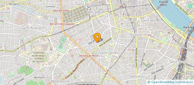 localisation de l'entreprise GILBERT LAULAN  BORDEAUX