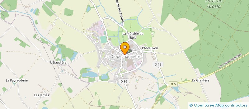localisation de l'entreprise GILBERT LORIEAU à LA COPECHAGNIERE