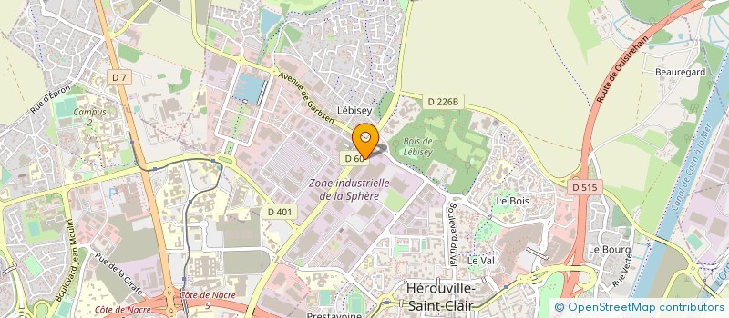 localisation de l'entreprise GILBERT ONLINE à HEROUVILLE-SAINT-CLAIR