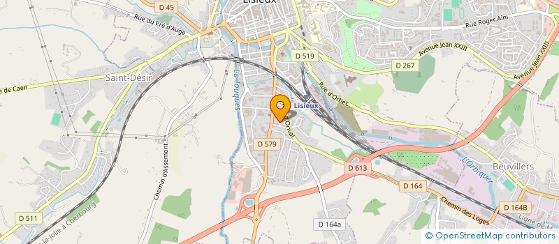 localisation de l'entreprise GILBERT PRIMEURS SARL  LISIEUX