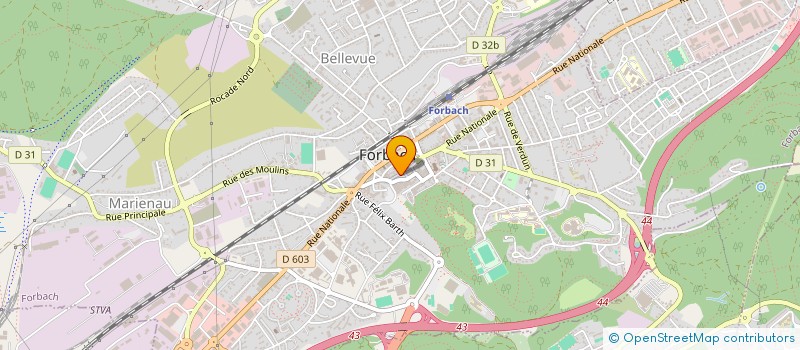 localisation de l'entreprise GILBERT STEUER TRANSPORTS  FORBACH