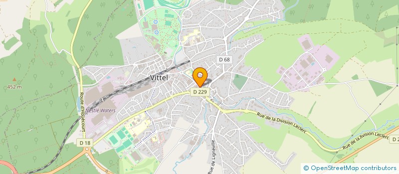 localisation de l'entreprise GILBERT VARROY  VITTEL