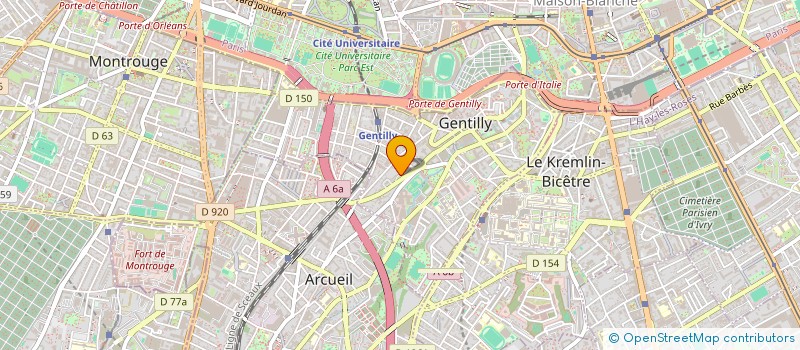 localisation de l'entreprise GILBERTE LEMOAL à GENTILLY