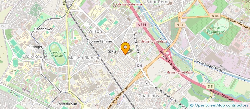 localisation de l'entreprise GILBIN  REIMS