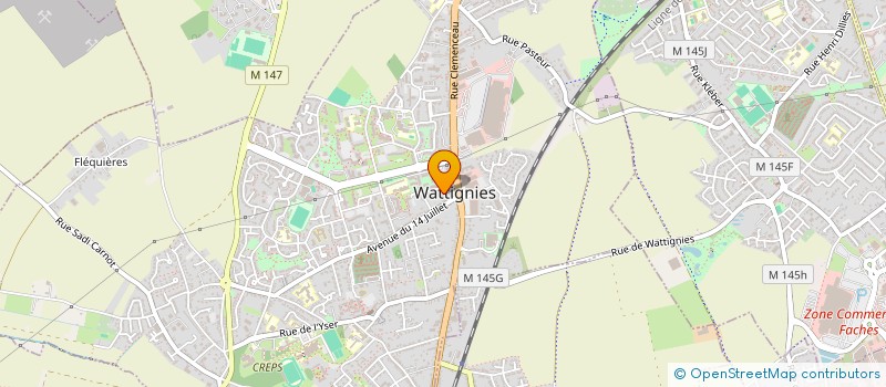 localisation de l'entreprise GILC  WATTIGNIES