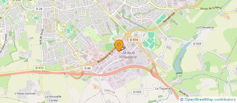 localisation de l'entreprise GILCEL  SAINT-LO