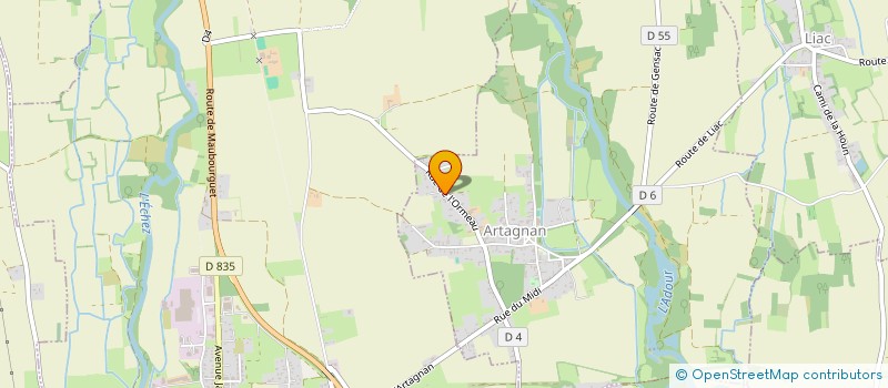 localisation de l'entreprise GILCRIS  ARTAGNAN
