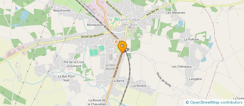 localisation de l'entreprise GILDAS BRICO  SAINT-GILDAS-DES-BOIS