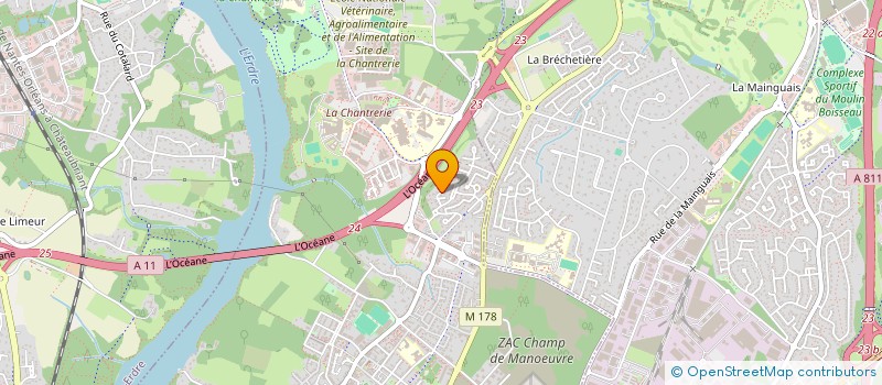 localisation de l'entreprise GILDINE à NANTES