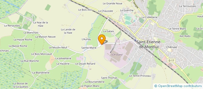 localisation de l'entreprise GILECO à SAINT-ETIENNE-DE-MONTLUC