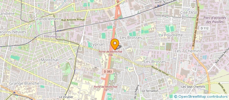 localisation de l'entreprise GILENNIO  VILLEURBANNE