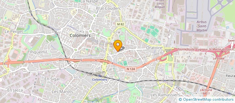 localisation de l'entreprise GILET à COLOMIERS