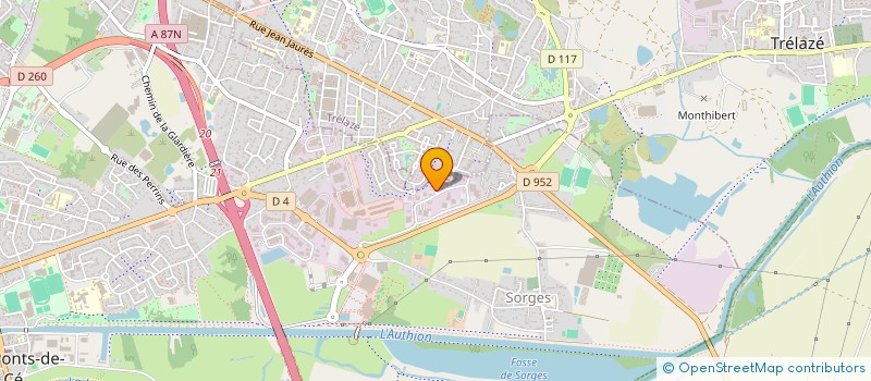 localisation de l'entreprise GILET PLOMBERIE CHAUFFAGE à LES PONTS-DE-CE