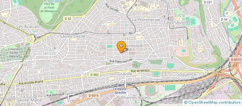 localisation de l'entreprise GILETMIR  LE HAVRE