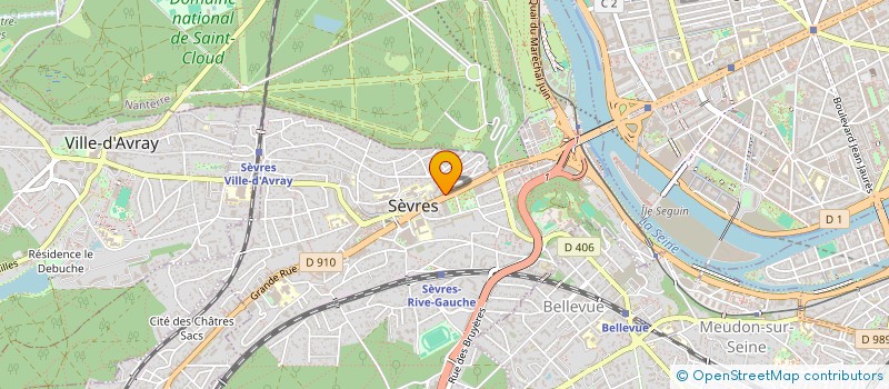 localisation de l'entreprise GILETTI CONSEIL à SEVRES