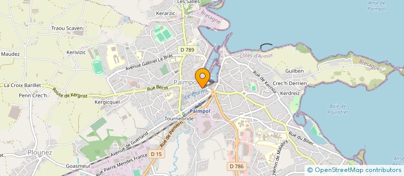 localisation de l'entreprise GILEVE à PAIMPOL