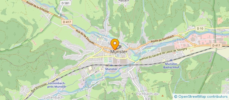 localisation de l'entreprise GILG à MUNSTER