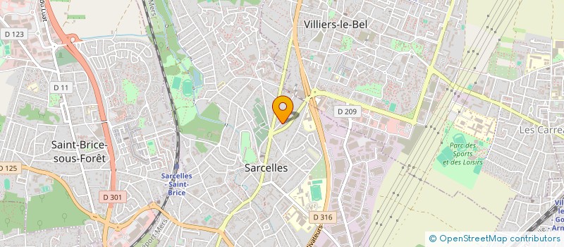 localisation de l'entreprise GILGATECH  SARCELLES