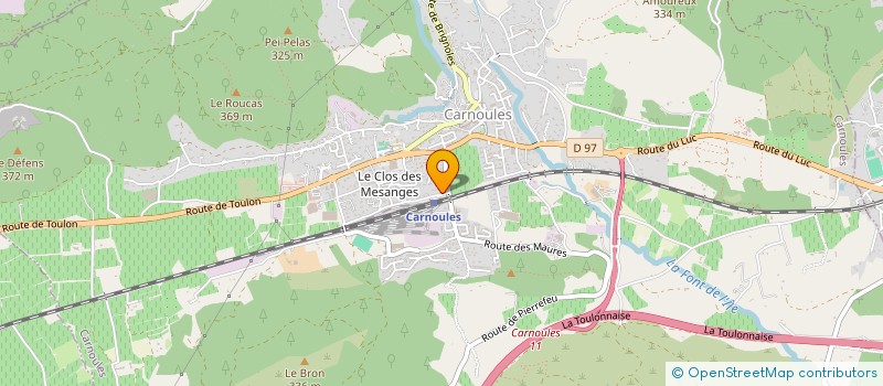 localisation de l'entreprise GILI  CARNOULES