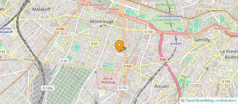 localisation de l'entreprise GILIOLI  MONTROUGE