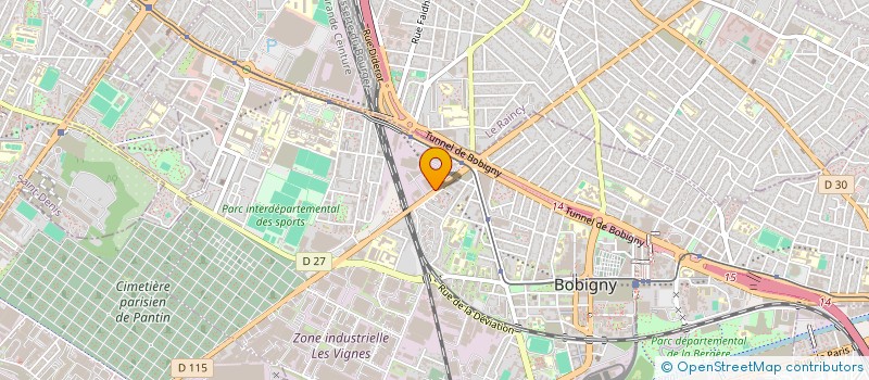 localisation de l'entreprise GILLAC à BOBIGNY