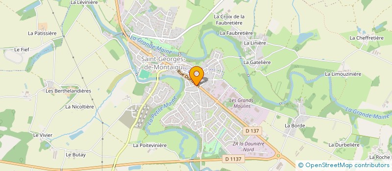 localisation de l'entreprise GILLARD  MONTAIGU-VENDEE