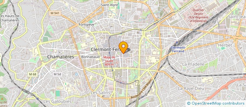 localisation de l'entreprise GILLARD DIMITRI ET GILLARD LAURE  CLERMONT-FERRAND