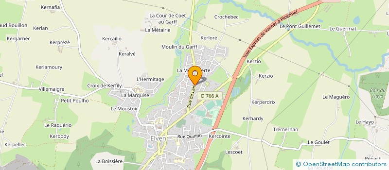 localisation de l'entreprise GILLARD JEROME  ELVEN