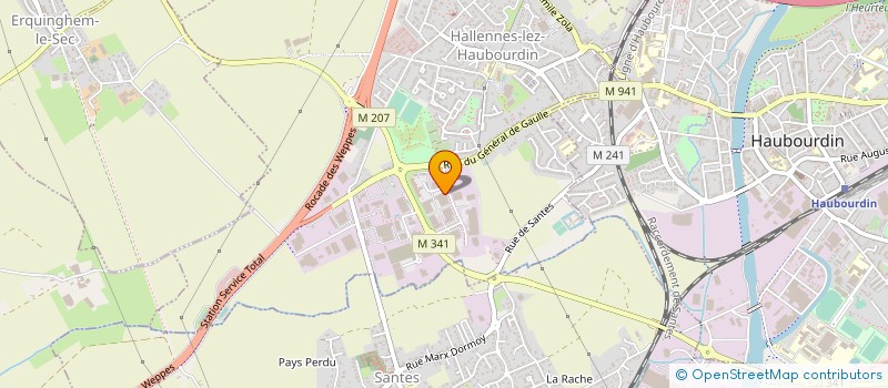 localisation de l'entreprise GILLERONT SAS à HALLENNES-LEZ-HAUBOURDIN