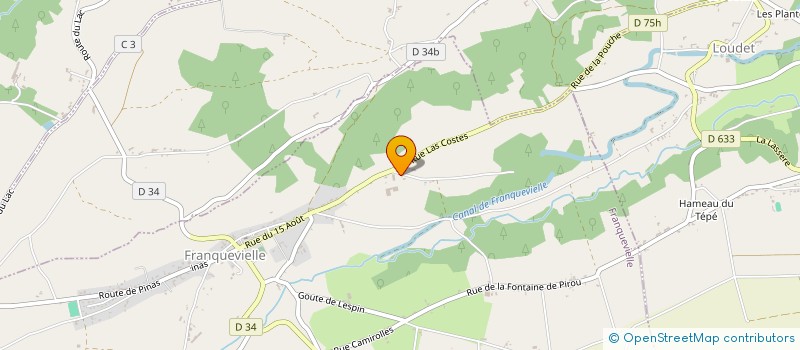 localisation de l'entreprise GILLES ADOUE  FRANQUEVIELLE