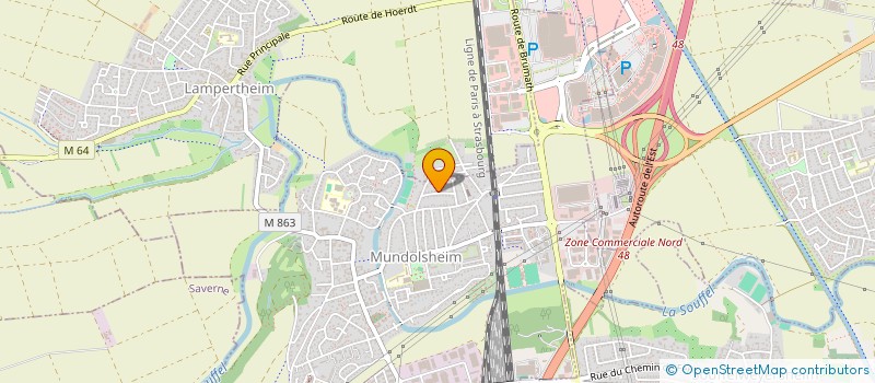 localisation de l'entreprise GILLES ANTOINE  LAMPERTHEIM