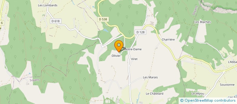 localisation de l'entreprise GILLES AYMARD  SOYANS