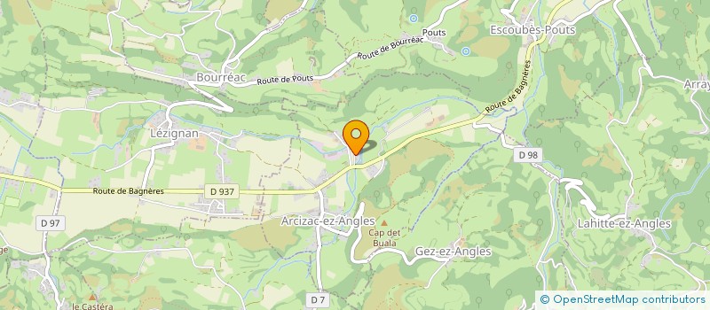 localisation de l'entreprise GILLES BELLOC-BAT  ARCIZAC-EZ-ANGLES