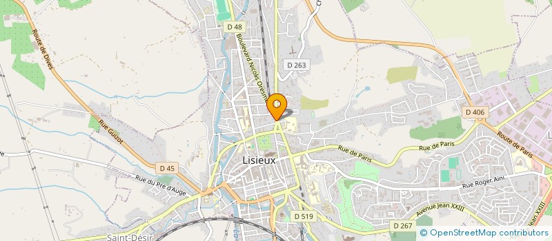 localisation de l'entreprise GILLES BOUTTE à LISIEUX