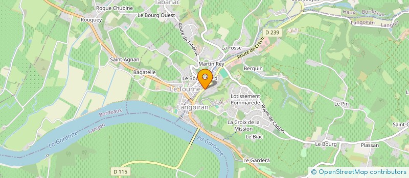 localisation de l'entreprise GILLES CAILLOU AMENAGEMENTS  LANGOIRAN