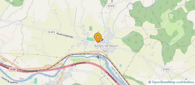 localisation de l'entreprise GILLES CARRELAGE à BAIGTS-DE-BEARN