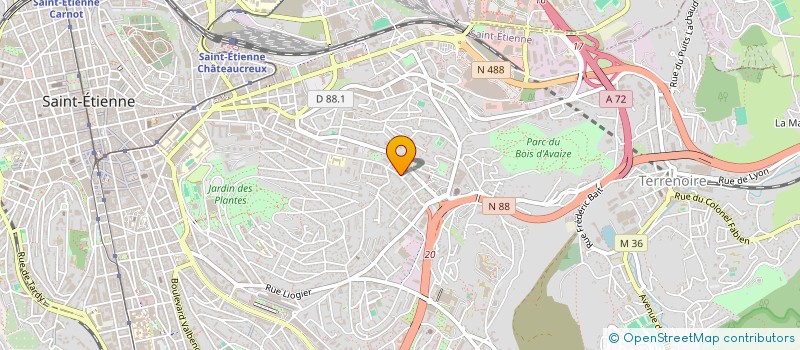 localisation de l'entreprise GILLES CHARLES INFO  SAINT-ETIENNE