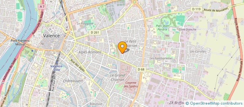 localisation de l'entreprise GILLES CONCEPT MENUISERIE à VALENCE
