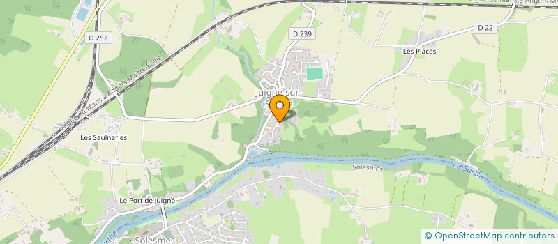 localisation de l'entreprise GILLES CORMIER  NOYEN SUR SARTHE