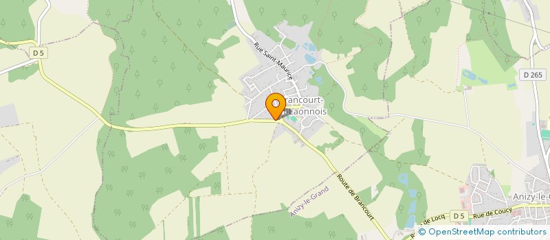 localisation de l'entreprise GILLES-COUVERTURE à BRANCOURT-EN-LAONNOIS