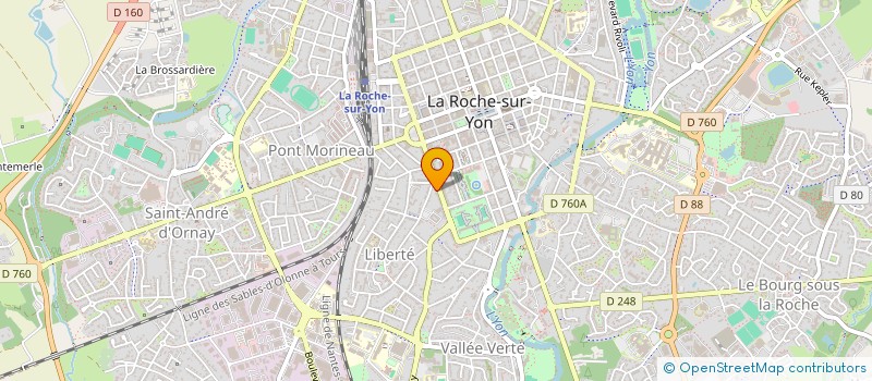 localisation de l'entreprise GILLES DE LA GOURMETTE (G2G) à LA ROCHE-SUR-YON