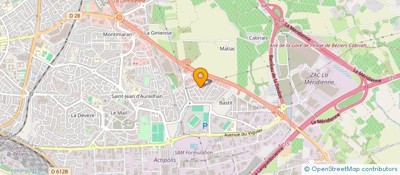 localisation de l'entreprise GILLES DENIS à BEZIERS