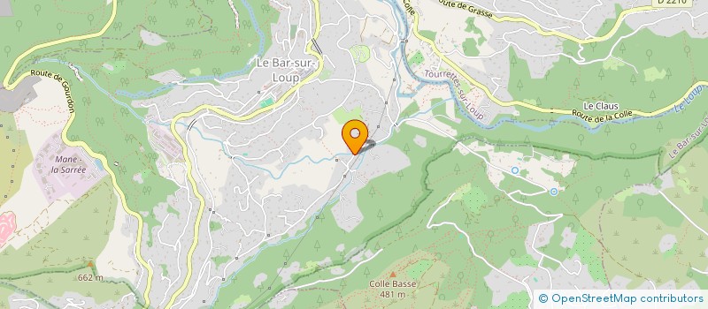localisation de l'entreprise GILLES DUMONT ETUDES ET CONSEILS à LE BAR-SUR-LOUP