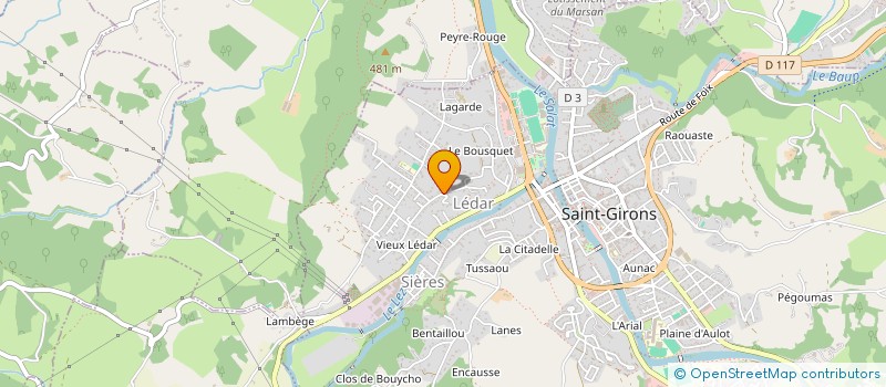localisation de l'entreprise GILLES FERNANDES à SAINT-GIRONS
