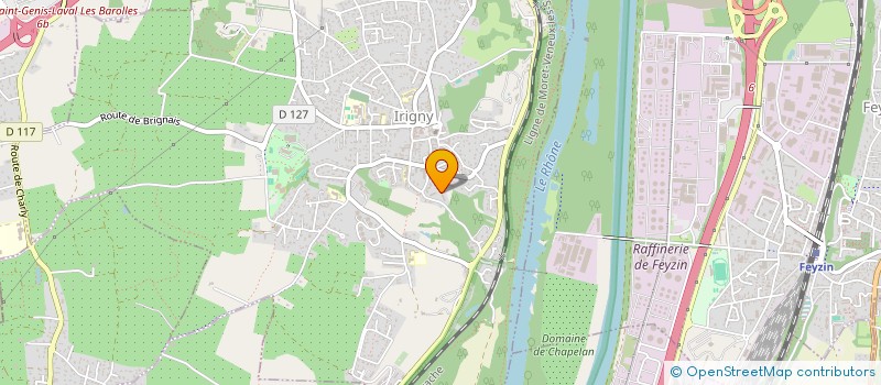 localisation de l'entreprise GILLES GARNIER FORMATIONS  IRIGNY