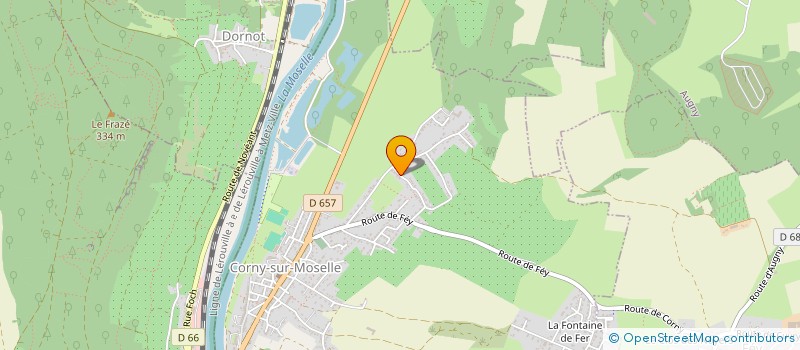 localisation de l'entreprise GILLES GERARDIN CONSEIL  CORNY-SUR-MOSELLE