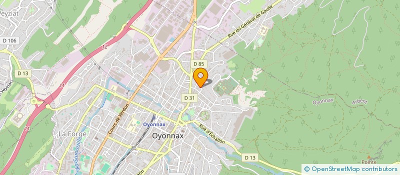 localisation de l'entreprise GILLES GUUYENNET DEVELOPPEMENT à OYONNAX